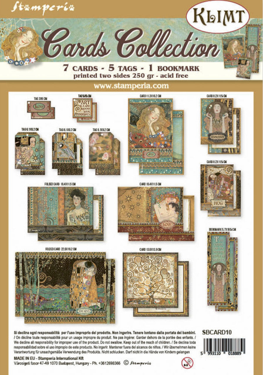 Stamperia Cards Collection - Klimt