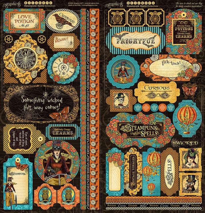 Graphic 45 Steampunk Spells 12” x 12” Deluxe Collector’s Edition