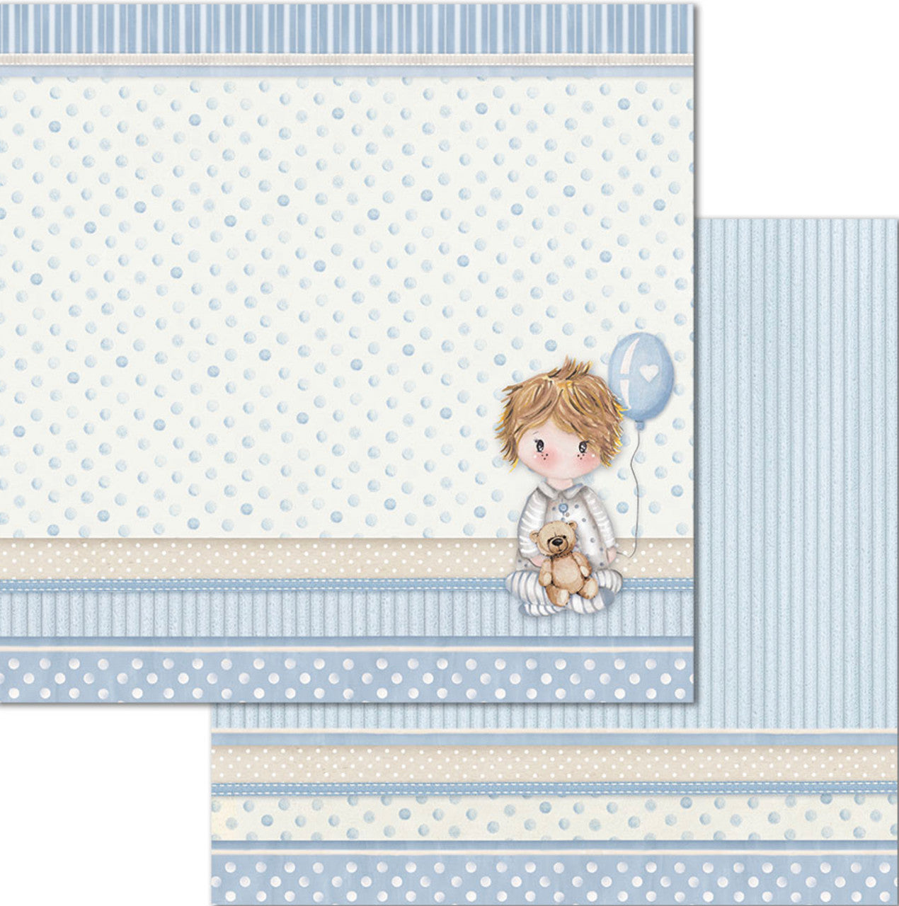 Paquete de papel Stamperia Little Boy 12" x 12"