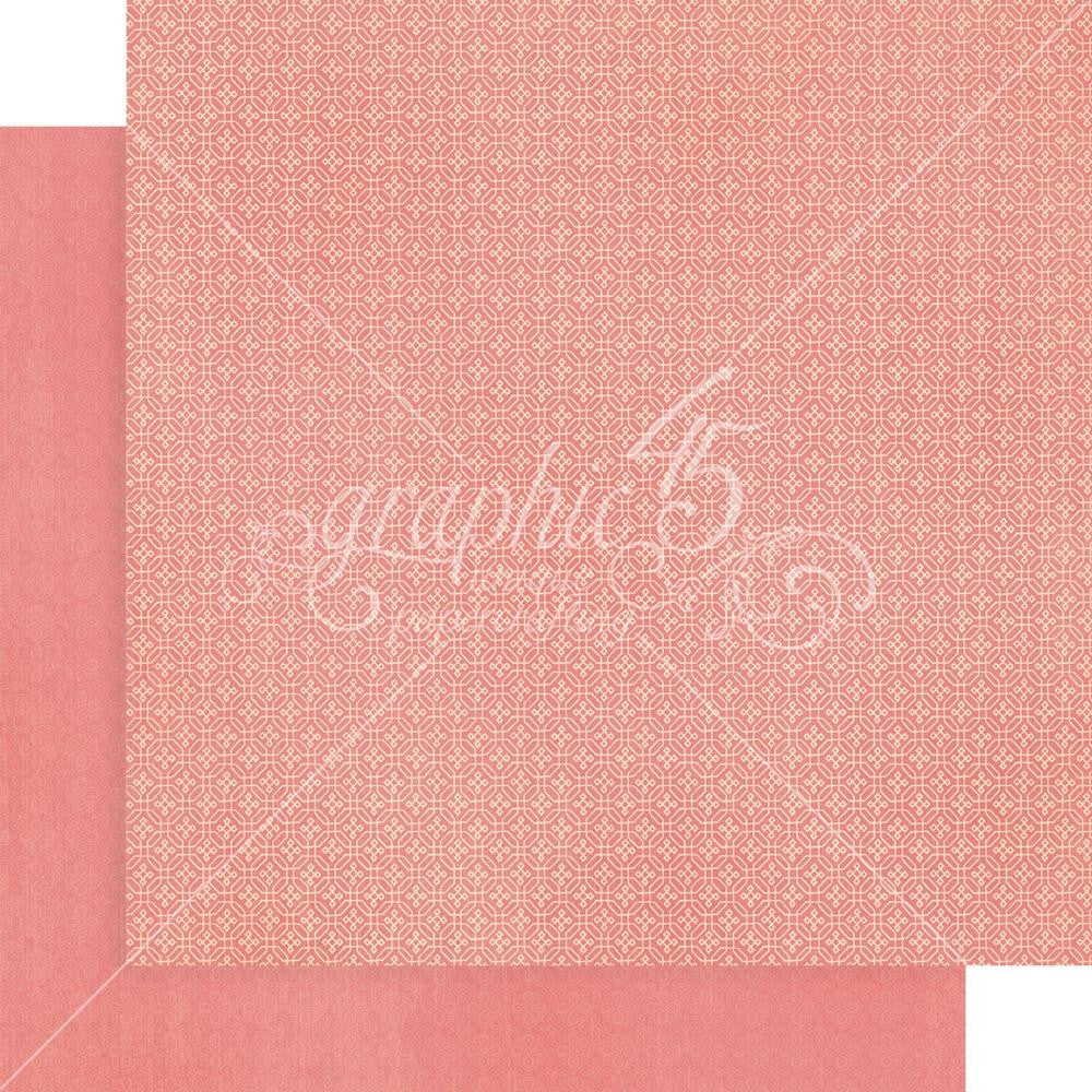 Graphic 45 Blossom 12” x 12” Patterns and Solids Paper Pad