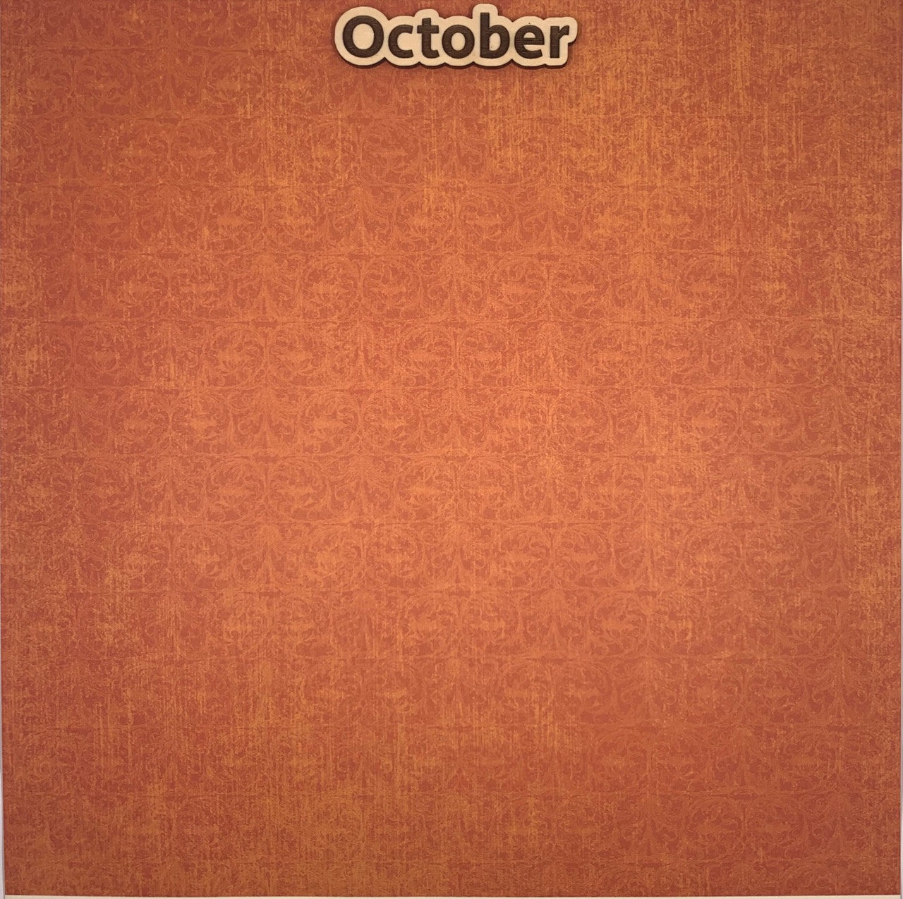 October Wooden Embellishment