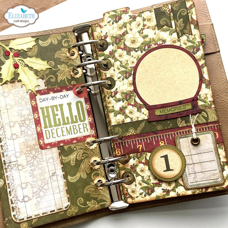Elizabeth Craft Designs Sidekick Essentials 20: Juego de troqueles de metal con globo de nieve
