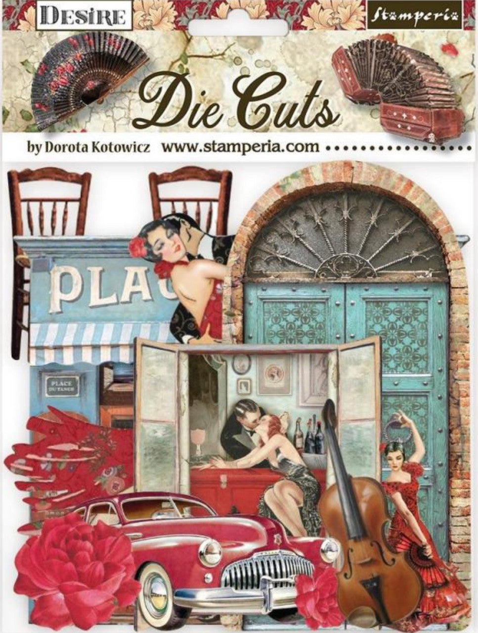 Stamperia Die Cuts Assorted - Desire