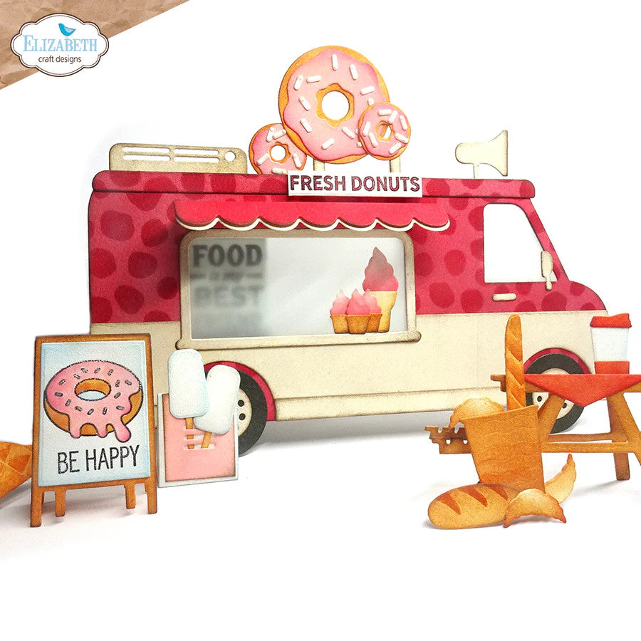 Elizabeth Craft Designs Food Truck Die Set 2012