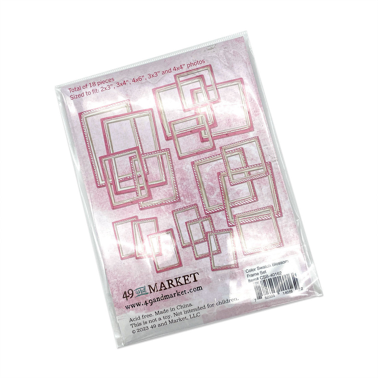 49 and Market Color Swatch Blossom Frame Set