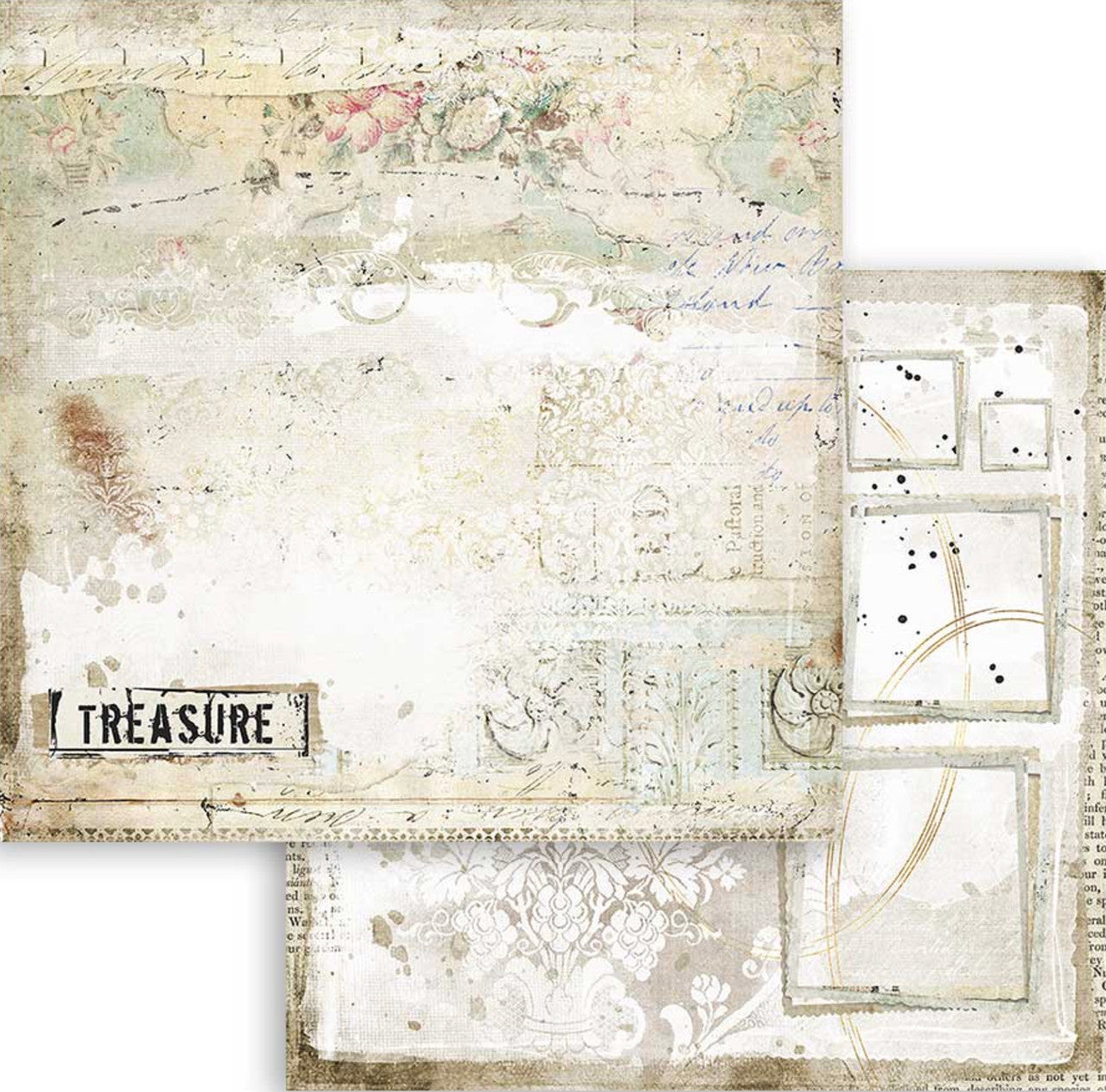 Stamperia Romantic Journal 12” x 12” Paper Collection