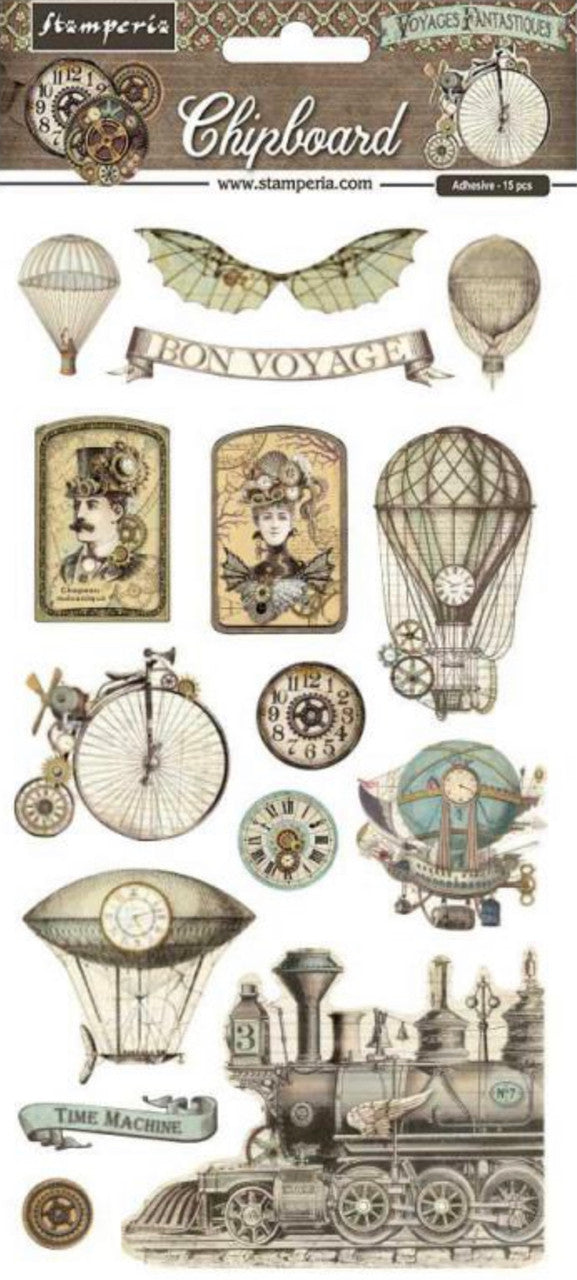 Stamperia Voyages Fantastiques Chipboard
