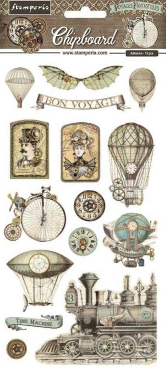 Stamperia Voyages Fantastiques Chipboard