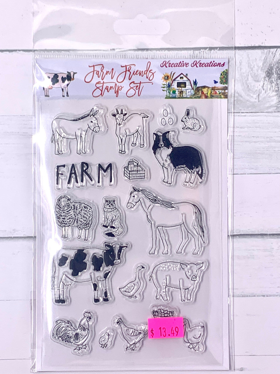 Kreative Kreations Farm Friends Stamp Set