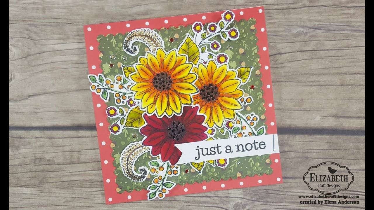 Elizabeth Craft Blossom Time duidelijke stempel