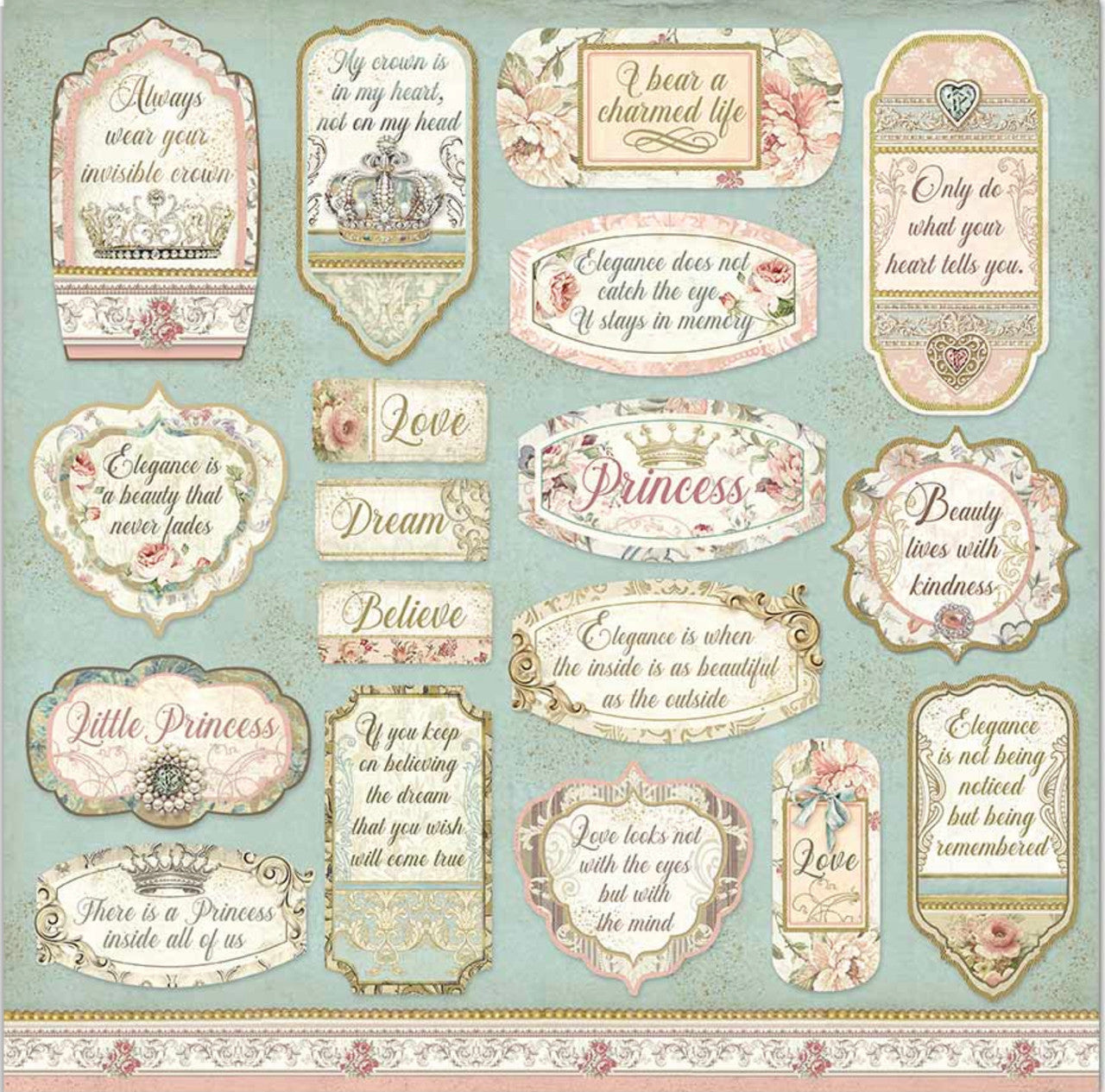 Stamperia Princess Paper Pack 12” x 12”