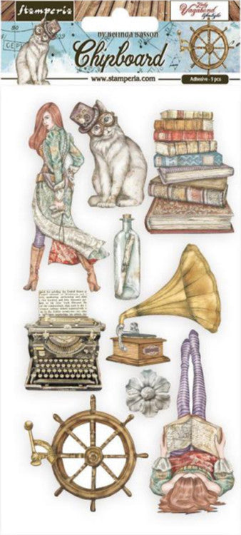 Stamperia Chipboard - Lady Vagabond Lifestyle Elements