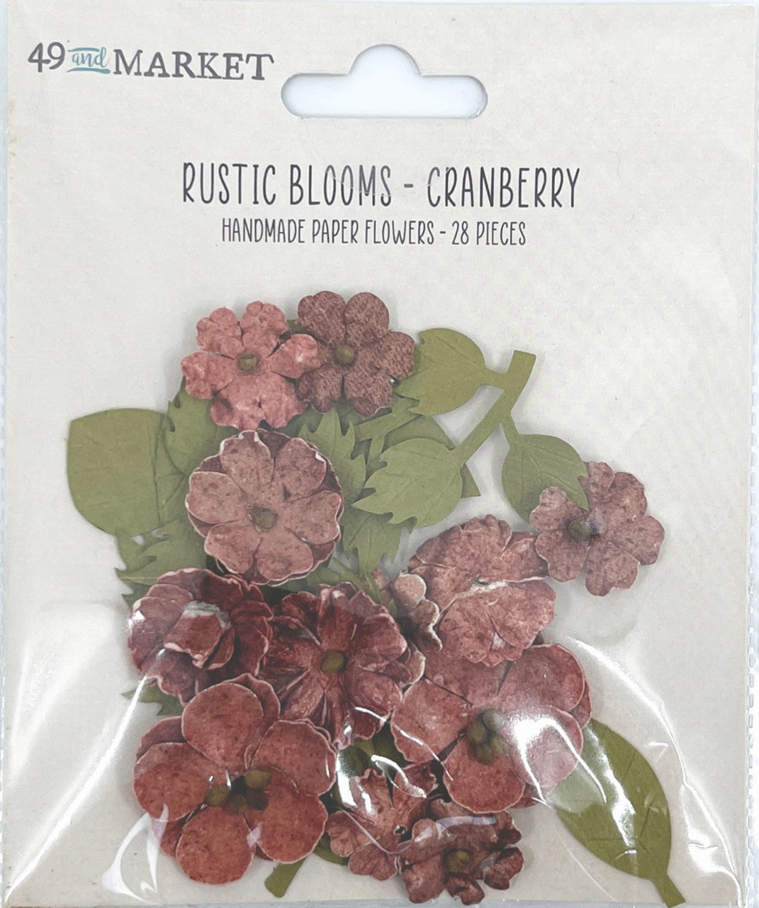 49 and Market Rustic Blooms Flowers - Cranberry
