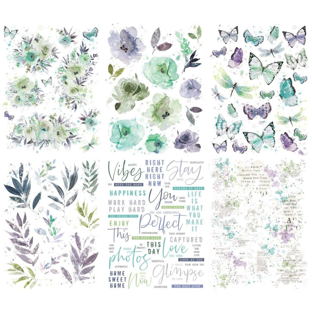 49 & Market ARToptions Viken - 6x8 Rub-On Transfer Set