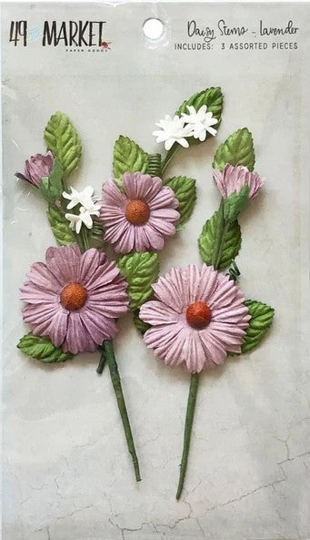 49 y Market Daisy Tallos Flores de Lavanda