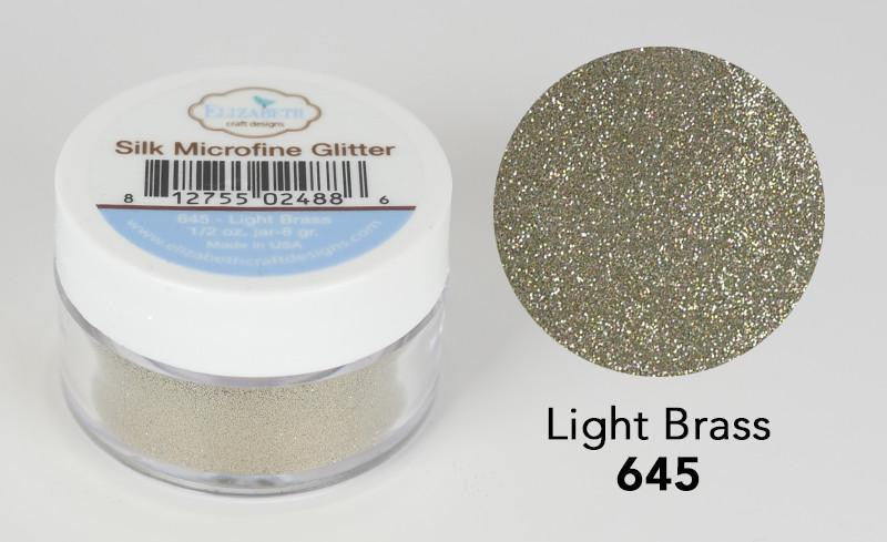Elizabeth Craft Designs Silk Microfine Glitter - Light Brass 0.5oz