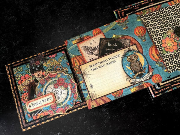 Gráfico 45 Hechizos Steampunk - Álbum piramidal interactivo