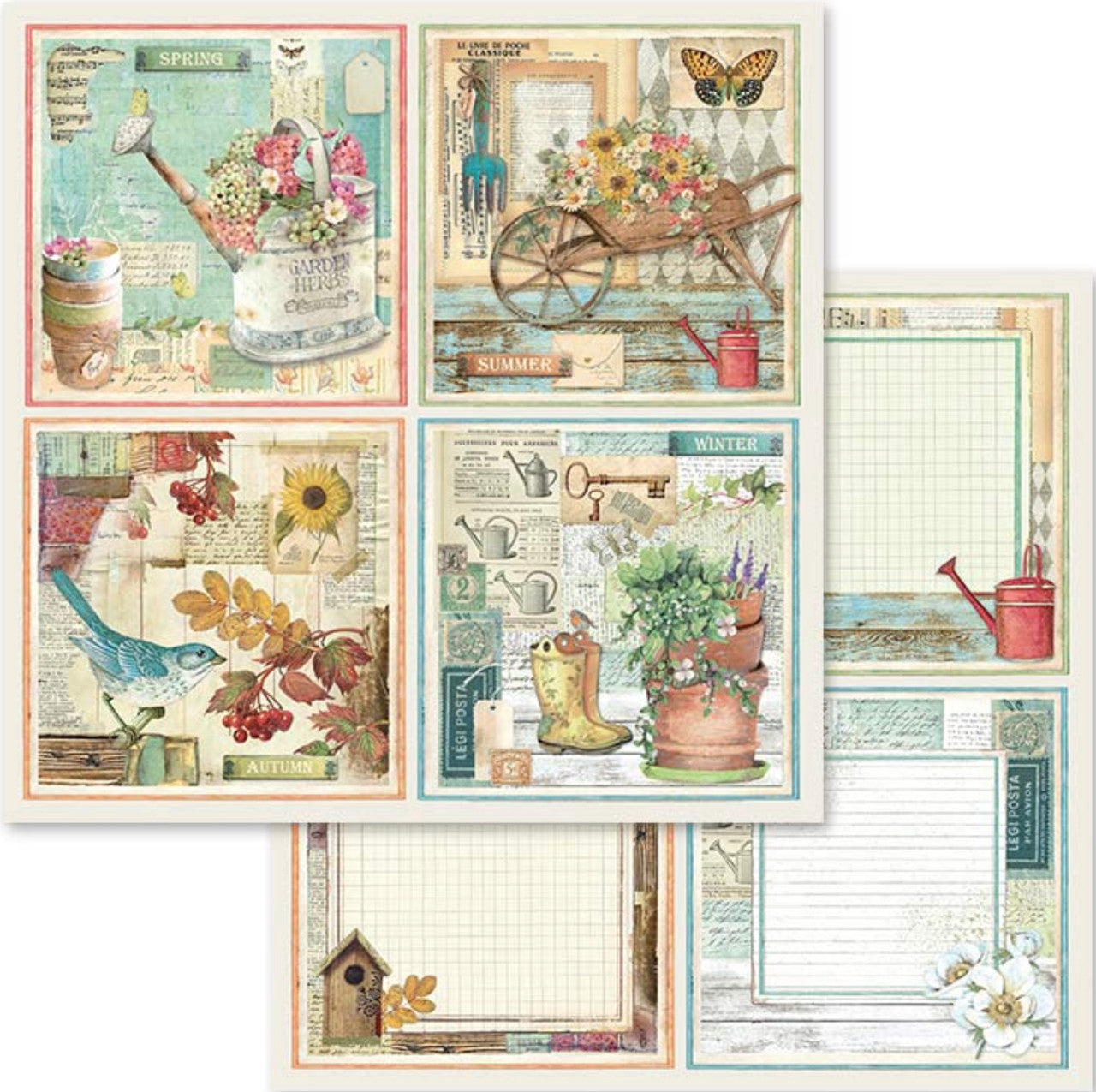 Stamperia Garden Paper Pack 12” x 12”