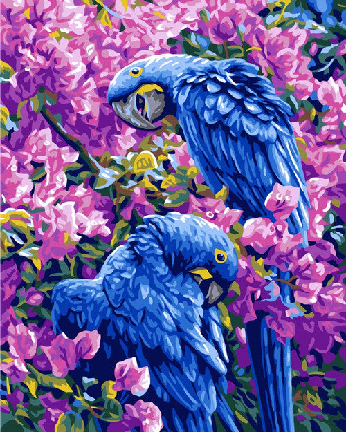 Diamond Dotz Blue Parrots