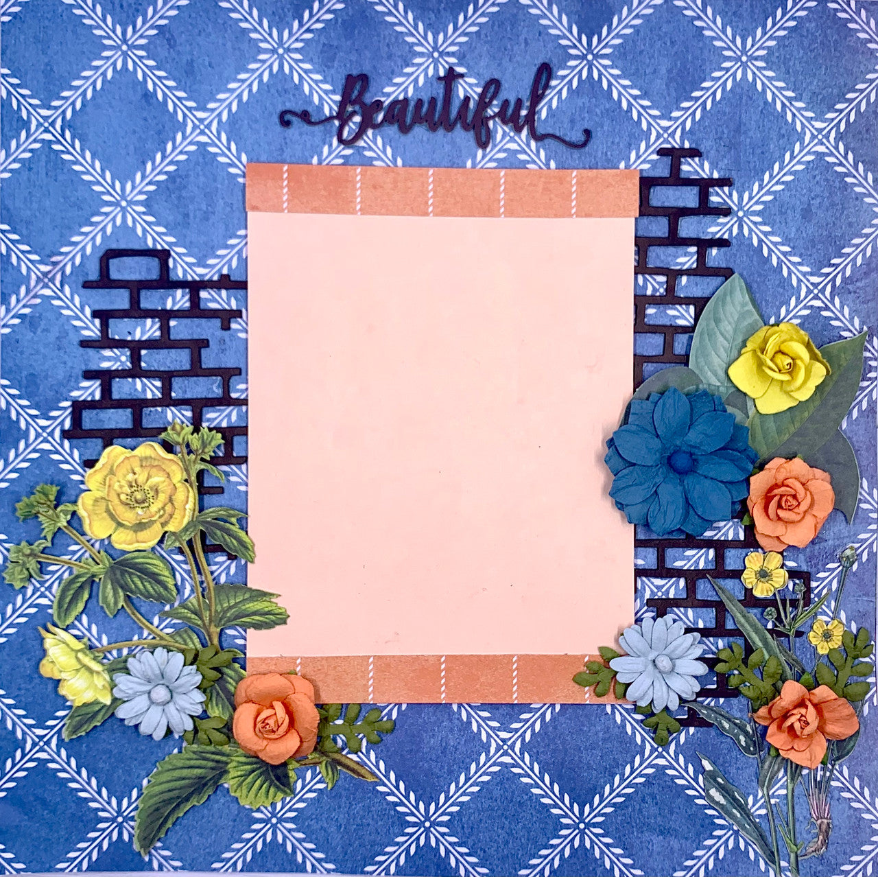 Mooie bloemen lay-out van 2 pagina's