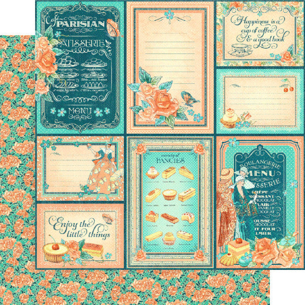 Graphic 45 Cafe Parisian 8" x 8" Deluxe Collector's Edition