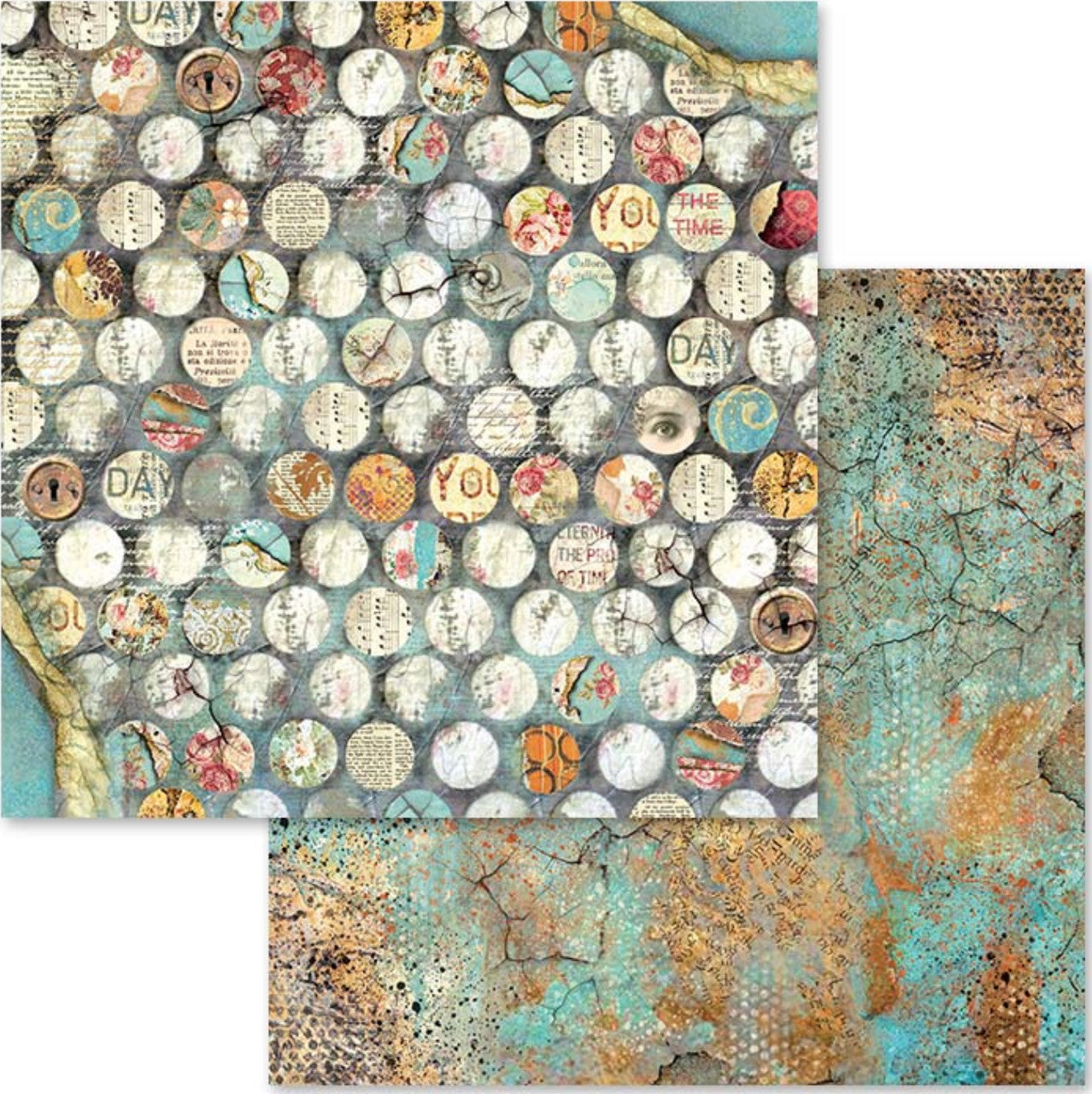 Stamperia Time Is An Illusion Paper Pack 12 x 12