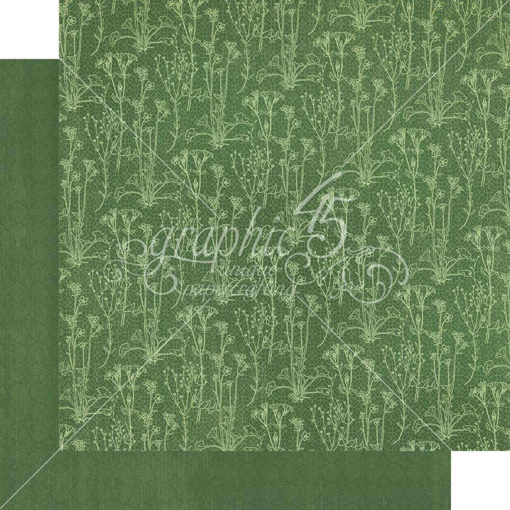 Graphic 45 Blossom 12” x 12” Patterns and Solids Paper Pad