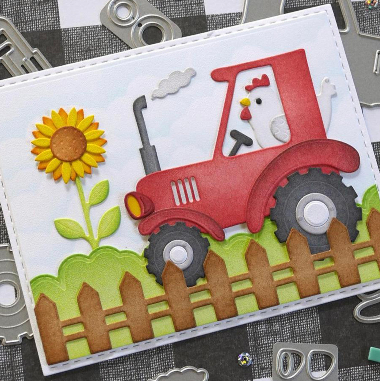 Elizabeth Craft Tractor stansenset
