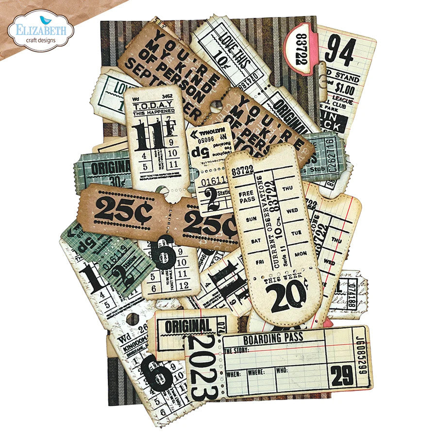 Elizabeth Craft Designs Tickets stempelset