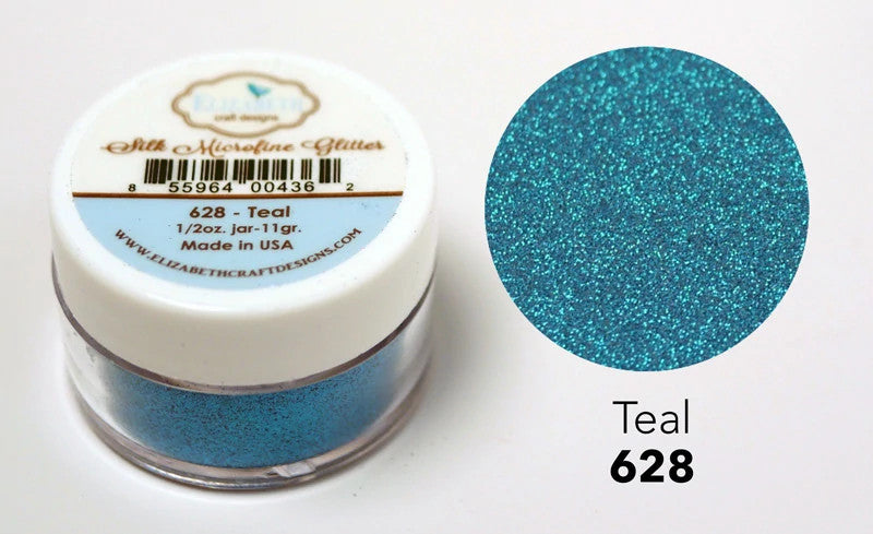 Elizabeth Craft Designs Silk Microfine Glitter - Teal 0.5oz