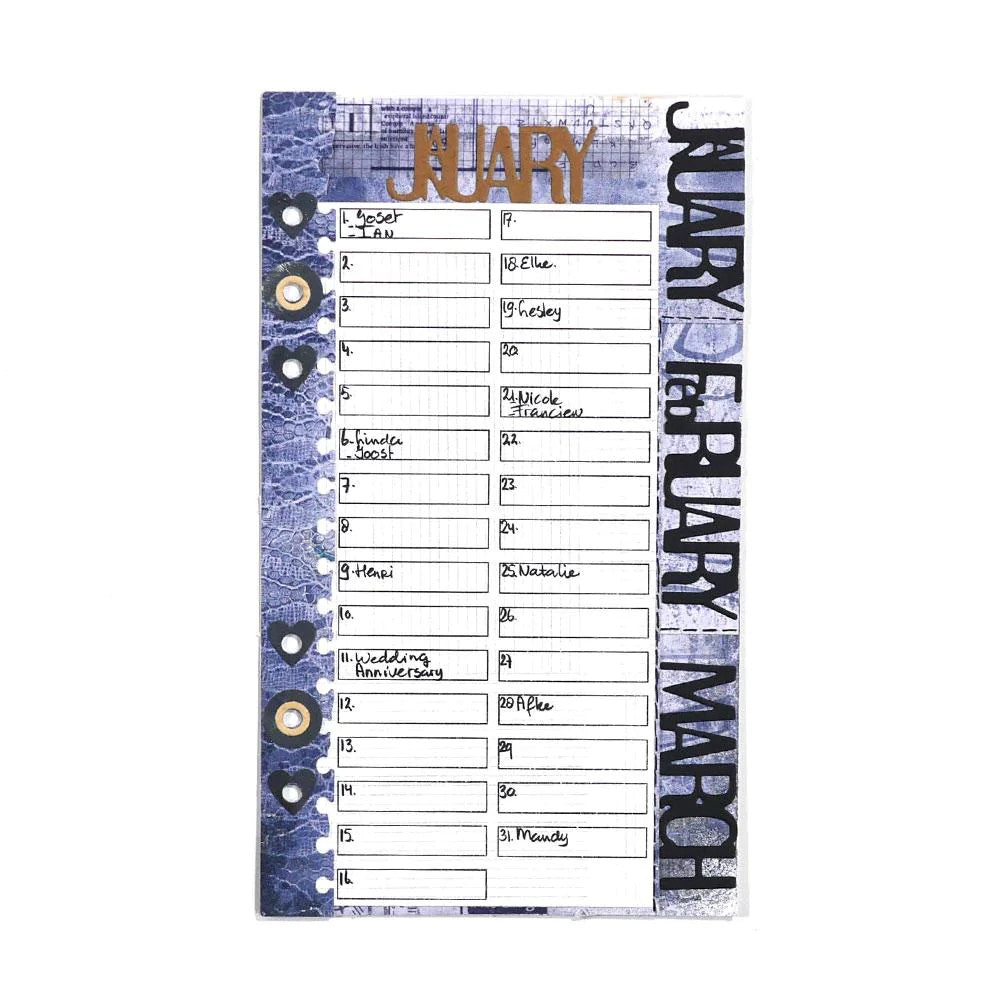 Elizabeth Craft Designs Planner Essentials Planner Maanden