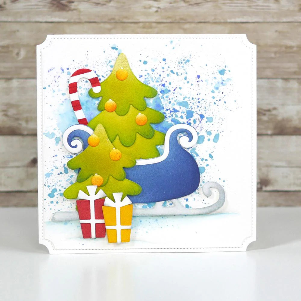 Elizabeth Craft Designs Fitted Indented Squares Metal Die Set