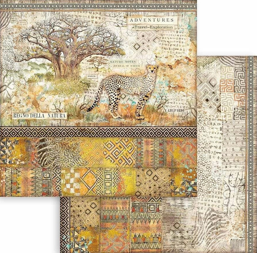 Stamperia Double Face 12” x 12” Paper Collection - Savana