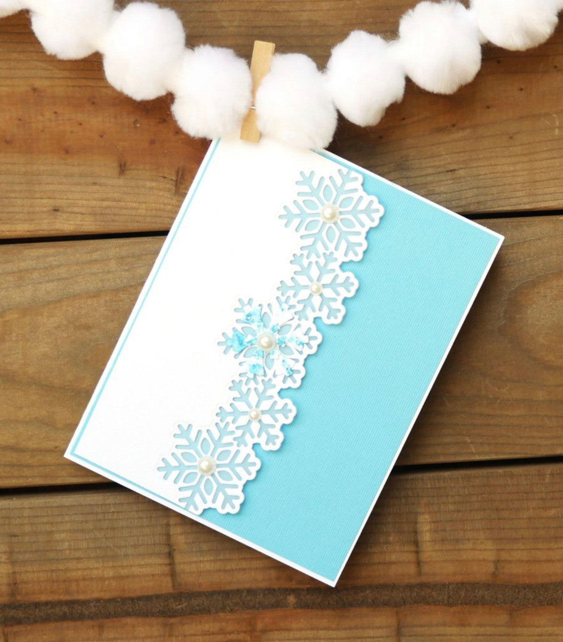 Elizabeth Craft Designs Juego de troqueles con borde de copo de nieve