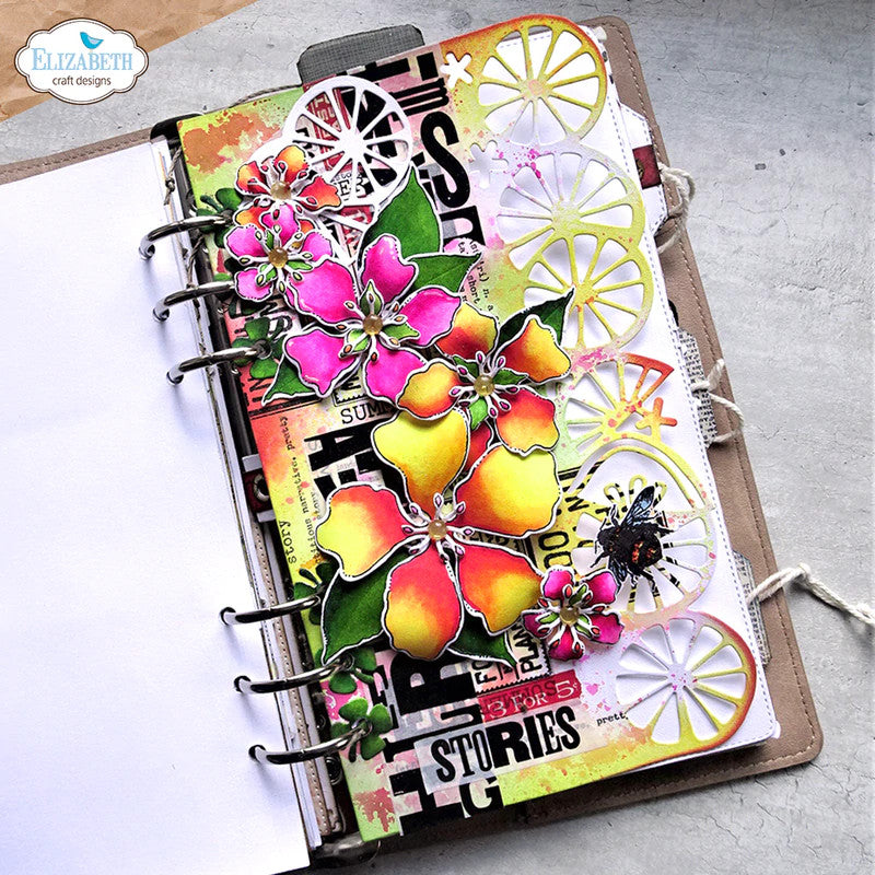 Elizabeth Craft Designs Florals 16 stempelset