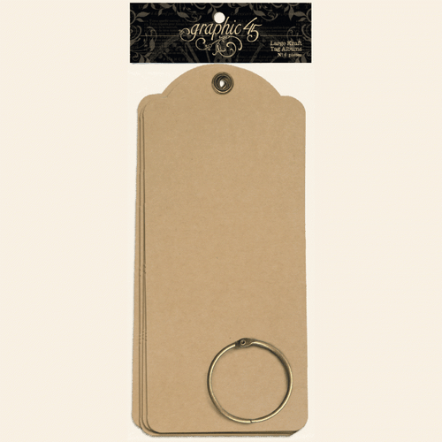 Graphic 45 Large Tags Kraft