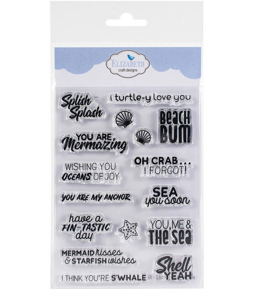 Sellos transparentes Elizabeth Craft Splish Splash Sentiments