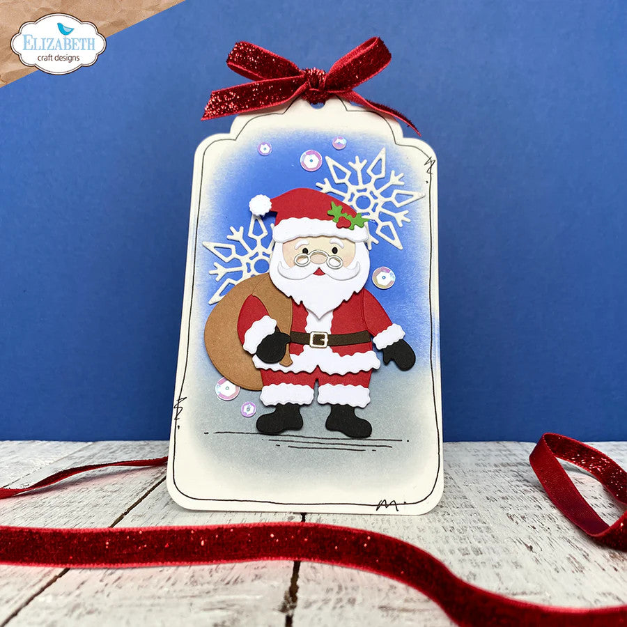 Elizabeth Craft Designs Gezellige en warme kerstman-stansenset