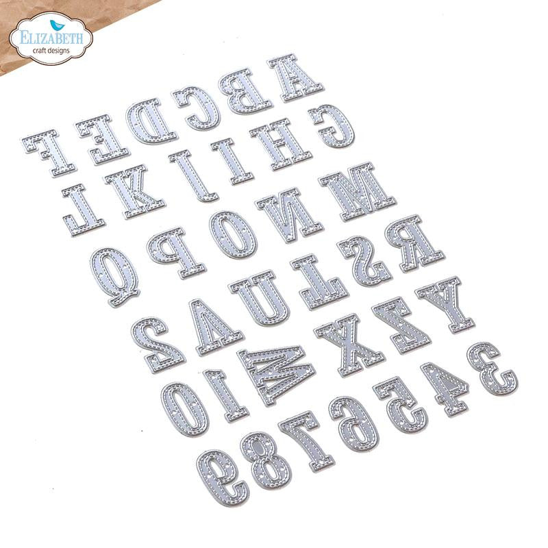 Elizabeth Craft Planner Essentials 37 - Gestikte letters en cijfers