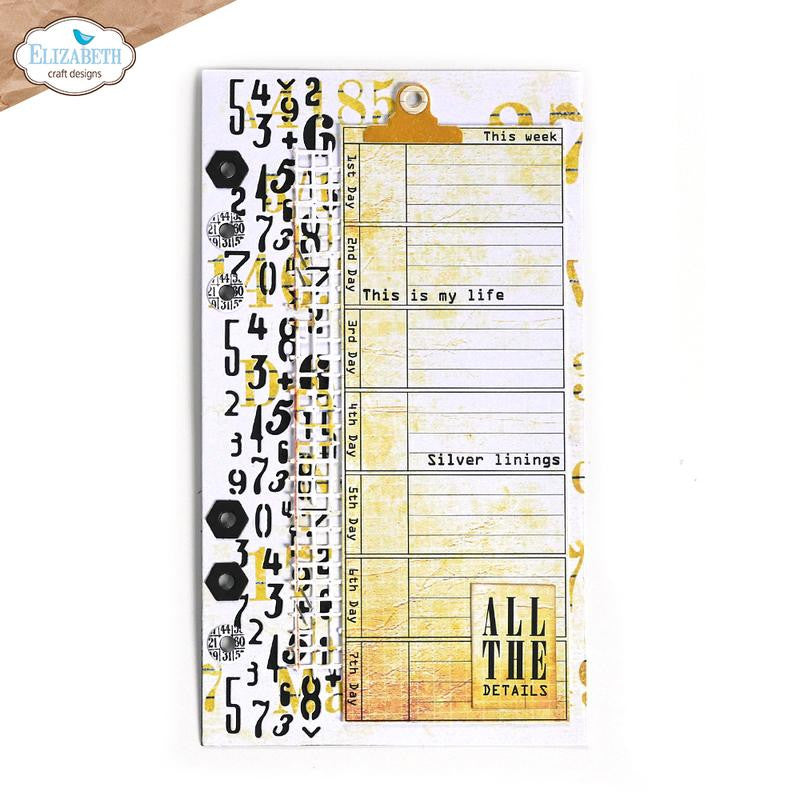 Elizabeth Craft Planner Essentials 40 - Getallen, randen en patronen