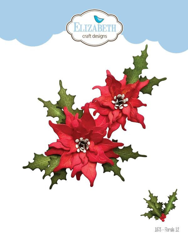 Elizabeth Craft Florals 12 stempelset