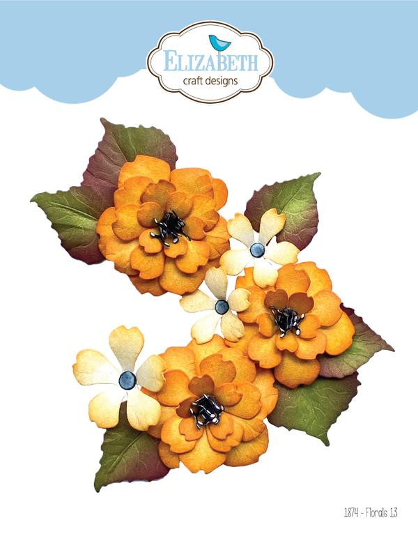 Elizabeth Craft Florals 13 stempelset
