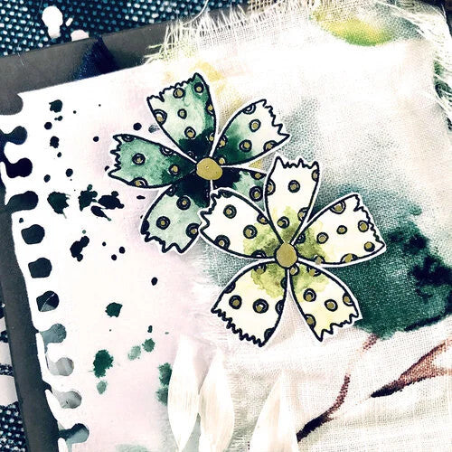 Paquete de papel Elizabeth Craft Designs Fabrick de 12" x 12"