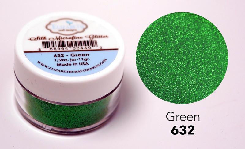 Elizabeth Craft Designs Silk Microfine Glitter - Green 0.5oz