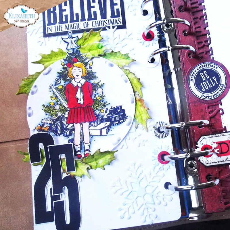 Elizabeth Craft Designs Hallo december stempelset
