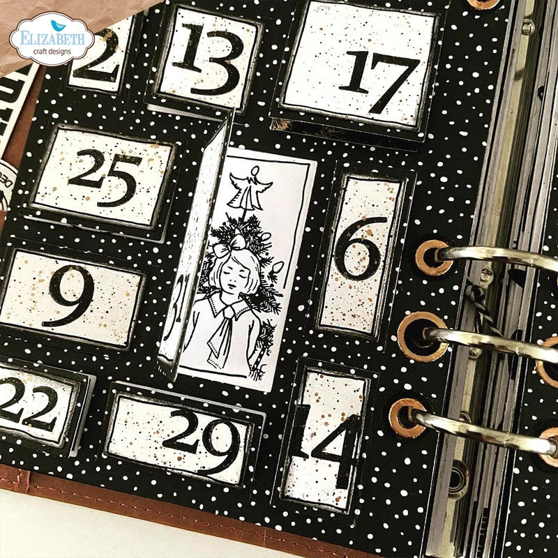 Elizabeth Craft Designs Hallo december stempelset