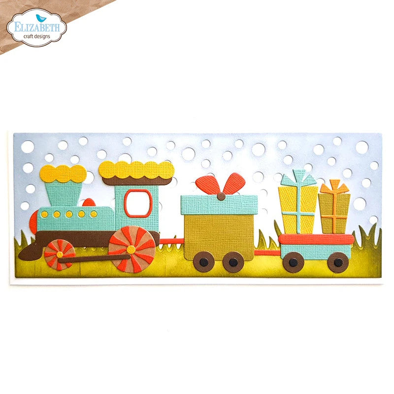 Troquel de tren navideño de Elizabeth Craft