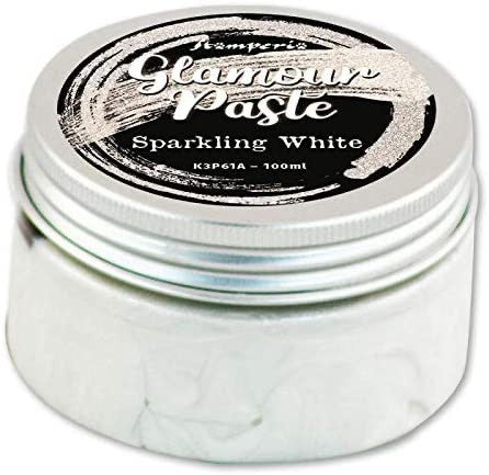 Stamperia Glamour Paste Sparkling White