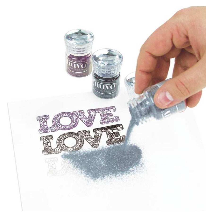 Nuvo Glitter Polvos para Embossing Glitter Noir