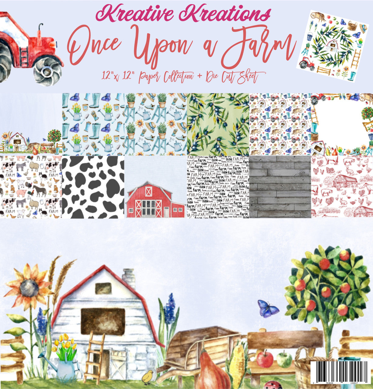 Kreative Kreations Once Upon a Farm 12” x 12” Paper Collection